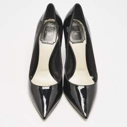 Dior Black Patent Leather Pointed Toe Pumps Size 35.5