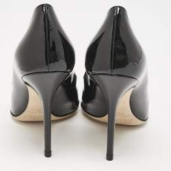 Dior Black Patent Leather Pointed Toe Pumps Size 35.5
