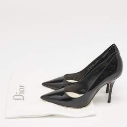 Dior Black Patent Leather Pointed Toe Pumps Size 35.5