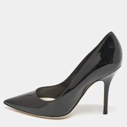 Dior Black Patent Leather Pointed Toe Pumps Size 35.5