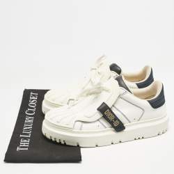 Dior White Leather Dior ID Low Top Sneakers Size 38.5