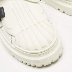 Dior White Leather Dior ID Low Top Sneakers Size 38.5