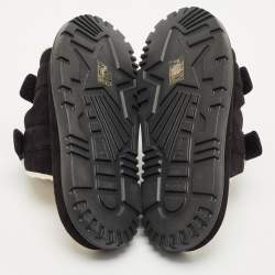 Dior Black Suede DiorAct Flat Sandals Size 39.5
