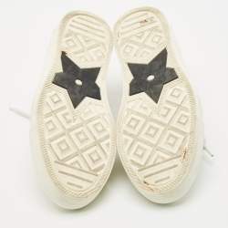 Dior Grey/White Canvas Walk'n'Dior Lace Up Sneakers Size 39