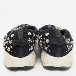 Dior Black Mesh Fusion Slip On Sneakers Size 38