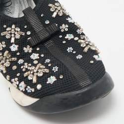 Dior Black Mesh Fusion Slip On Sneakers Size 38