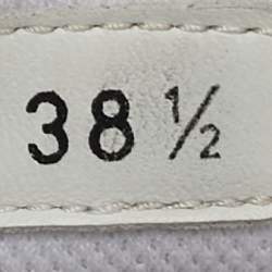 Dior White Leather and Suede Dior Star Sneakers Size 38.5