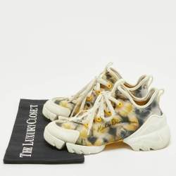 Dior Multicolor Neoprene and PVC D-Connect Sneakers Size 36