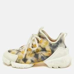 Dior Multicolor Neoprene and PVC D-Connect Sneakers Size 36