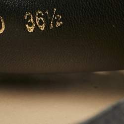 Dior Black Fabric Granville Espadrille Flats Size 36.5