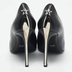 Dior Black Leather Pointed Toe Pumps Size 39.5