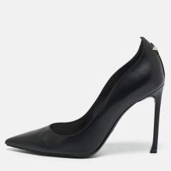 Dior Black Leather Pointed Toe Pumps Size 39.5
