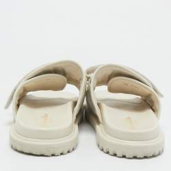 Dior Cream Quilted Leather Mules Size 40