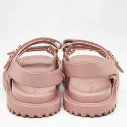 Dior Fuchsia Leather DiorAct Slingback Sandals Size 40