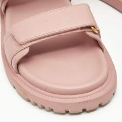 Dior Fuchsia Leather DiorAct Slingback Sandals Size 40