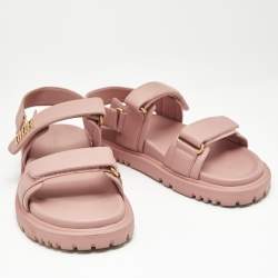 Dior Fuchsia Leather DiorAct Slingback Sandals Size 40