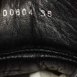 Dior Black Oblique Canvas and Suede High Top Sneakers Size 36