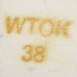 Pre Owned Dior White Fabric Walk'n'Dior Lace Up High-Top Sneakers Size 38