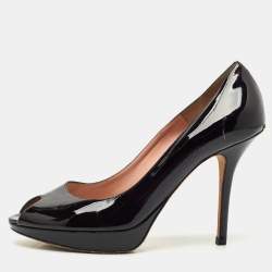 Dior Black Patent Leather Miss Dior Pumps Size 40