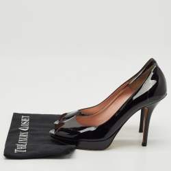 Dior Black Patent Leather Miss Dior Pumps Size 40
