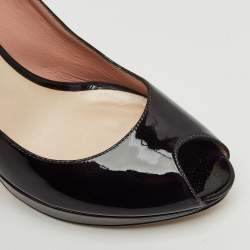 Dior Black Patent Leather Miss Dior Pumps Size 40