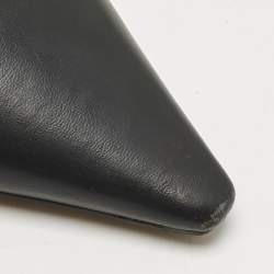 مملوكة مسبقًا Dior Black/White Leather J'Adior Slingback Pumps Size 40.5