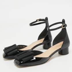 Dior Black Patent Leather Idylle Pumps Size 34.5