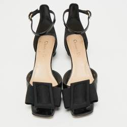 Dior Black Patent Leather Idylle Pumps Size 34.5