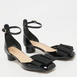 Dior Black Patent Leather Idylle Pumps Size 34.5