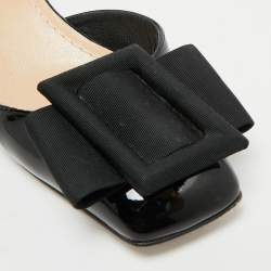 Dior Black Patent Leather Idylle Pumps Size 34.5