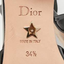 Dior Black Patent Leather Idylle Pumps Size 34.5