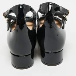 Dior Black Patent Leather Aime Pumps Size 40