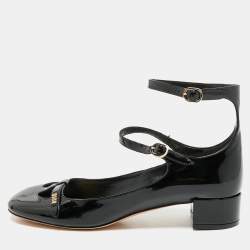 Dior Black Patent Leather Aime Pumps Size 40