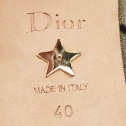 Dior Black Mesh and Suede Polka Dot D-Moi Pointed Toe Pumps Size 40
