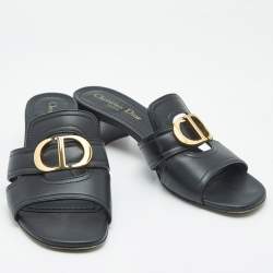 مم لوكة مسبقًا صندل ديور 30 مونتين جلد أسود مقاس 39