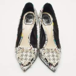 Pre Owned Dior Multicolor Embroidered Fabric Embellished Pointed Toe Pumps Size 40