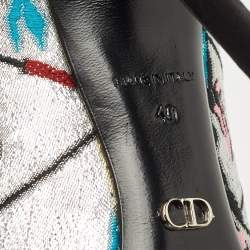 Pre Owned Dior Multicolor Embroidered Fabric Embellished Pointed Toe Pumps Size 40