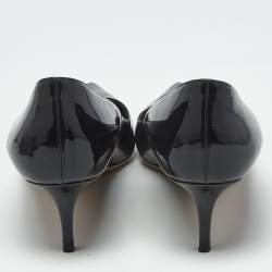 Pre Owned Dior Black Patent Leather Pointed Toe Pumps Size 39.5