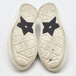 Pre Owned Dior Navy Blue Canvas Walk'n'Dior Low Top Sneakers Size 38