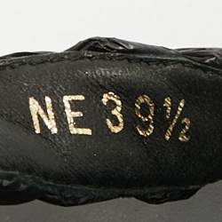 Pre Owned Dior Black Woven Raffia Dioriviera Dior Ocean Flat Thong Sandals 39.5