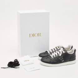 Pre Owned Dior Black Leather Ors low Top Sneakers Size 37.5