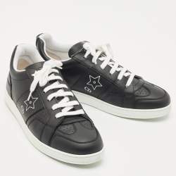 Pre Owned Dior Black Leather Ors low Top Sneakers Size 37.5