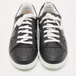Pre Owned Dior Black Leather Ors low Top Sneakers Size 37.5