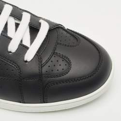 Pre Owned Dior Black Leather Ors low Top Sneakers Size 37.5