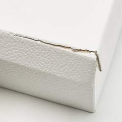 Pre Owned Dior White/Beige Leather and Rubber Dior ID Lace Up Sneakers Size 37.5