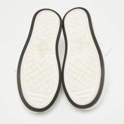 مملوكة مسبقًا Dior Gold/White Oblique Canvas Walk'n'Dior Low Top Sneakers Size 36