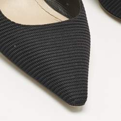 Pre Owned Dior Black Technical Fabric J'Adior Slingback Pumps Size 37.5