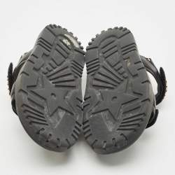 Pre Owned Dior Black Leather DiorAct Slingback Sandals Size 38