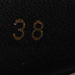 Pre Owned Dior Black Leather DiorAct Slingback Sandals Size 38