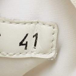 Pre Owned Dior Multicolor Leather and Neoprene D-Connect Lace Up Sneakers Size 41